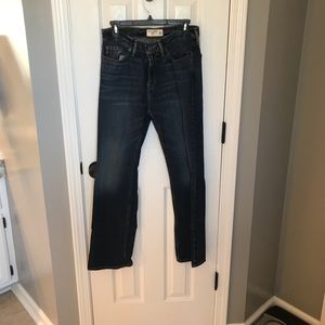 Abercrombie Kids dark wash boot cut jeans